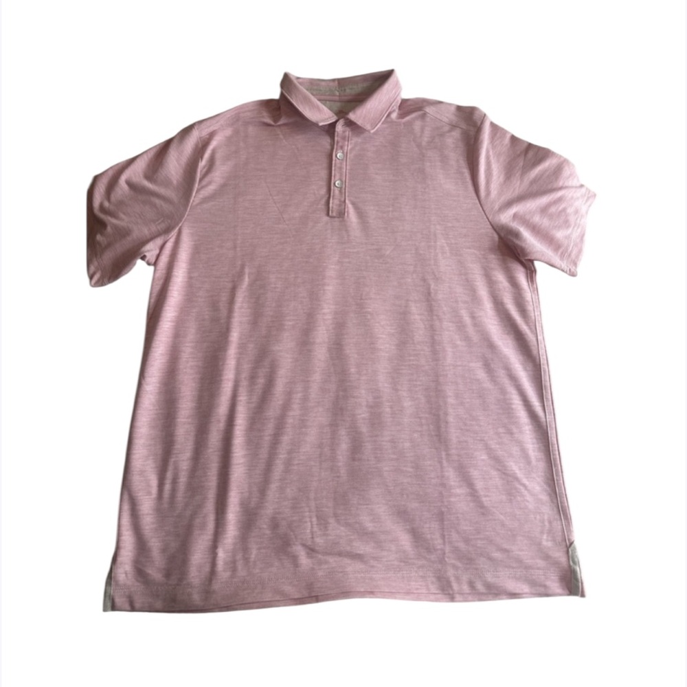 Tommy Bahama Polo Shirt Womens Large M Pink‎ Lightweight Costa Vera Logo